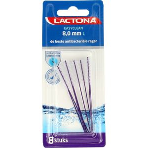 Lactona Easyclean 8,0 mm L Antibacteriële Ragers 8 pieces