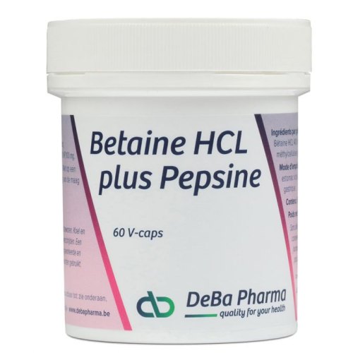 60 Kapseln DeBa Pharma Betaine HCL plus Pepsine