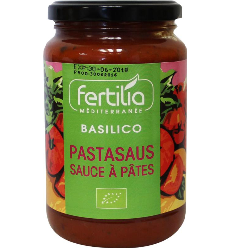 Fertilia Pastasaus Basilico Biologisch 350 Gramm