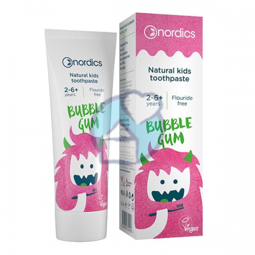 50 ml Nordics Oral Care Natural Kids Tandpasta Bubble Gum