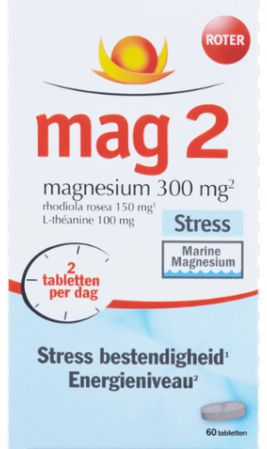60 tabletten Roter Mag 2 Magnesium 300 mg Veerkracht