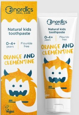 50 ml Nordics Oral Care Natural Kids Tandpasta Orange & Clementine Fluoridefree
