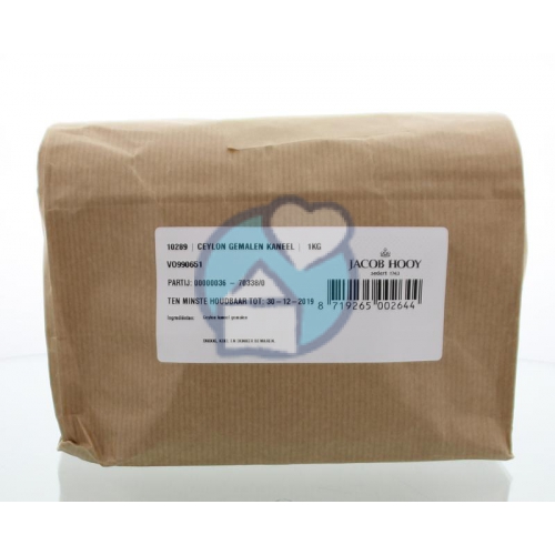 Jacob Hooy Kaneel Ceylon Gemalen  1000 gram