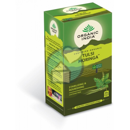 Organic India Tulsi Moringa Thee Biologisch 25 Tüte