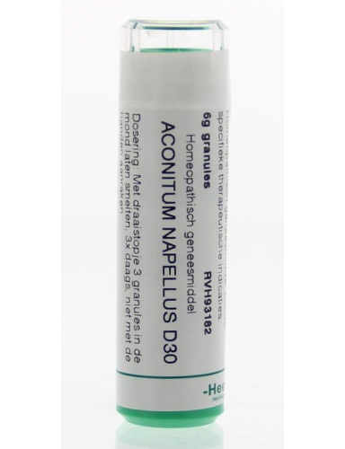 6 gram granules Homeoden Heel Aconitum Napellus D30