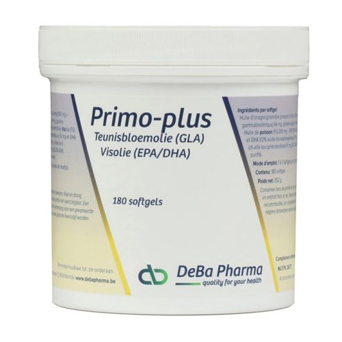 180 Softgels DeBa Pharma Primo-Plus Teunisbloemolie Visolie