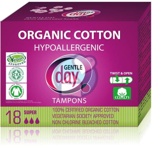 Gentle Day Tampons Super 18 Stücke