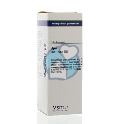 VSM Enkelvoudige Homeopathie Apis Mellifica D6 20 Ml