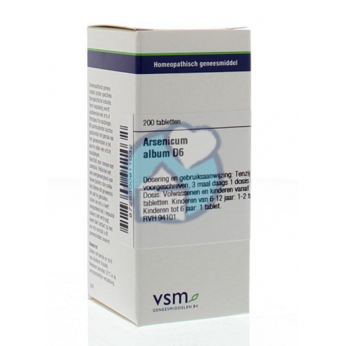VSM Enkelvoudige Homeopathie Arsenicum Album D6 200 Tabletten