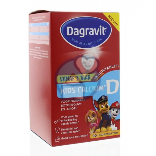 Dagravit Kids Calcium + D 90 chewable tablets