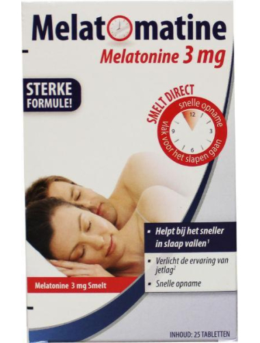 Melatomatine Melatonine 3 mg 25 Schmelztabletten