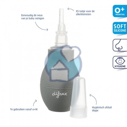 Difrax Neusjesreiniger Grijs