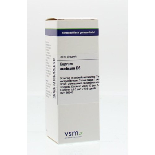 VSM Enkelvoudige Homeopathie Cuprum Aceticum D6