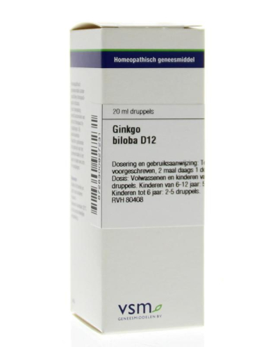 VSM Enkelvoudige Homeopathie Ginkgo Biloba D12