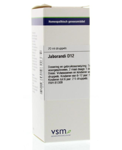 20 Ml VSM Enkelvoudige Homeopathie Jaborandi D12