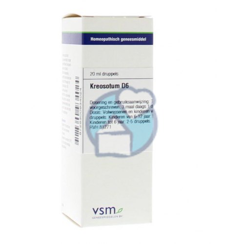 VSM Enkelvoudige Homeopathie Kreosotum D6 20 Ml