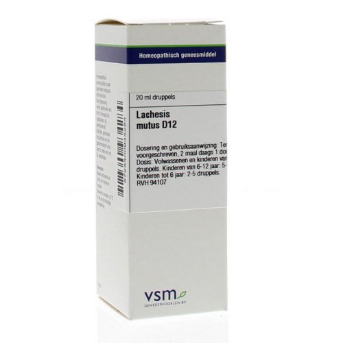 VSM Enkelvoudige Homeopathie Lachesis Mutus D6