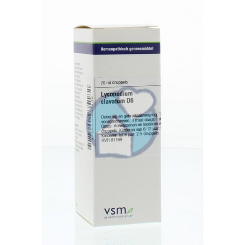VSM Enkelvoudige Homeopathie Lycopodium Clavatum D6