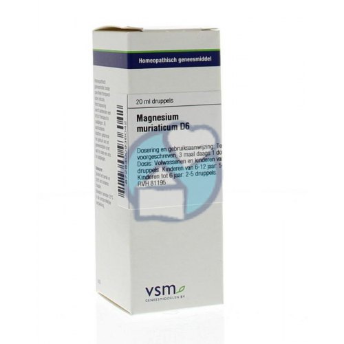 VSM Enkelvoudige Homeopathie Magnesium Muriaticum D6