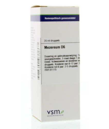 VSM Enkelvoudige Homeopathie Mezereum D6