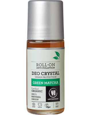 Urtekram Green Matcha Roll-On Deo Crystal Anti-Pollution 50 ml