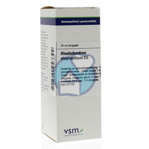 VSM Enkelvoudige Homeopathie Rhododendron Chrysanthum D6