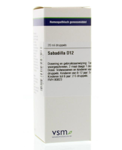 VSM Enkelvoudige Homeopathie Sabadilla D12