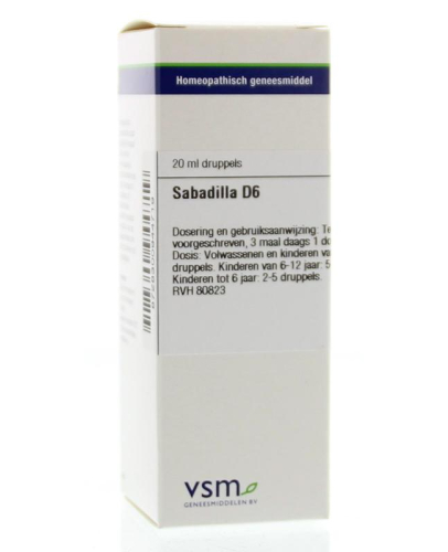 VSM Enkelvoudige Homeopathie Sabadilla D6