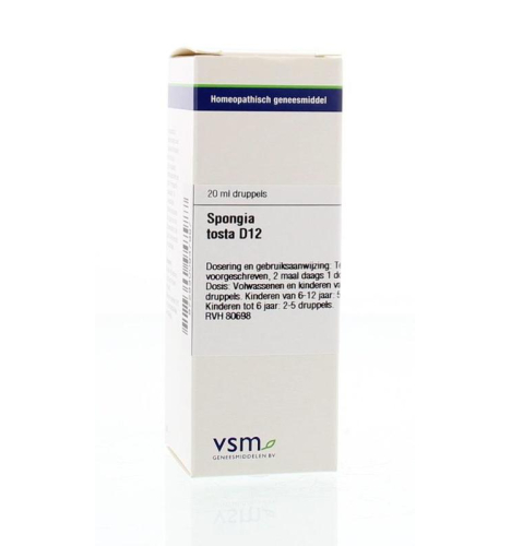 VSM Enkelvoudige Homeopathie Spongia Tosta D12