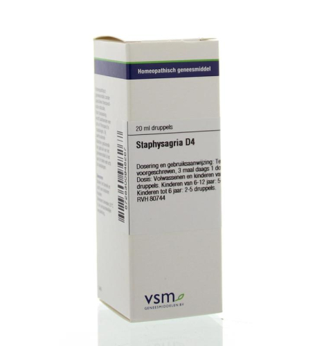 VSM Enkelvoudige Homeopathie Staphysagria D4