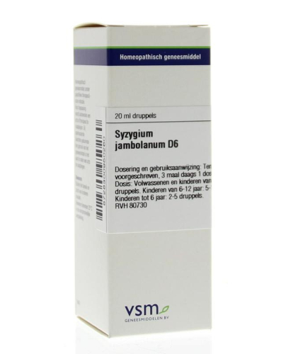  VSM Enkelvoudige Homeopathie Syzygium Jambolanum D6
