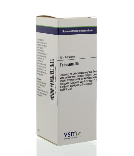 VSM Enkelvoudige Homeopathie Tabacum D6