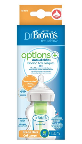 Dr. Browns Options+ brede Halsfles 150 ml 1 Stück