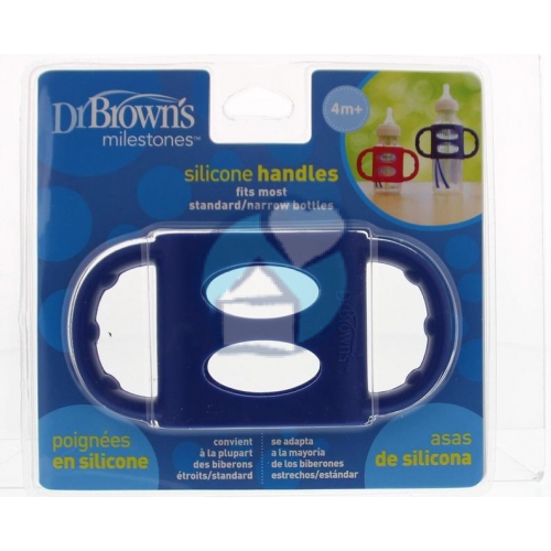 Dr. Browns Siliconen Handvat Voor Standaard Hals Blauw 1 piece
