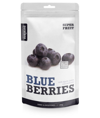 150 Gramm Purasana Blue Berries Dried & Sweetened