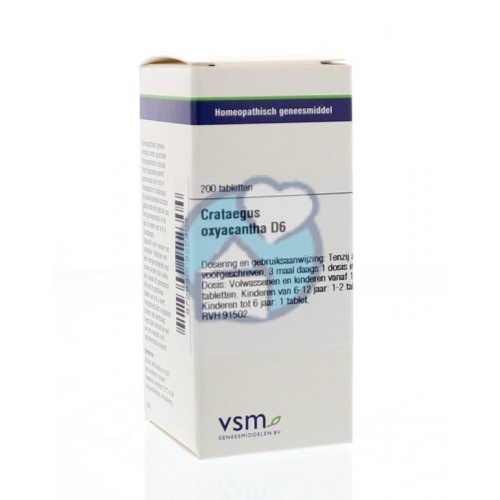 VSM Enkelvoudige Homeopathie Crataegus Oxyacantha D6