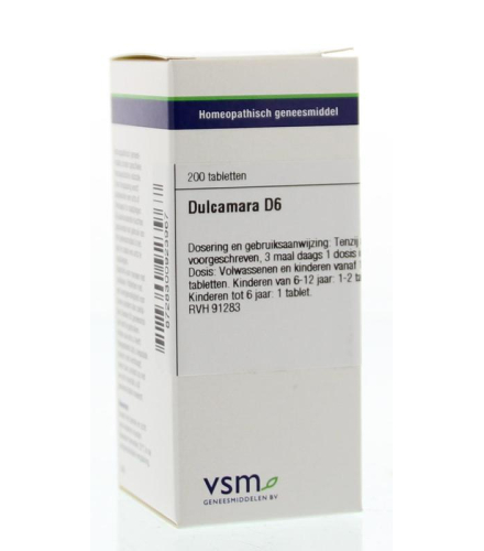 VSM Enkelvoudige Homeopathie Dulcamara D6
