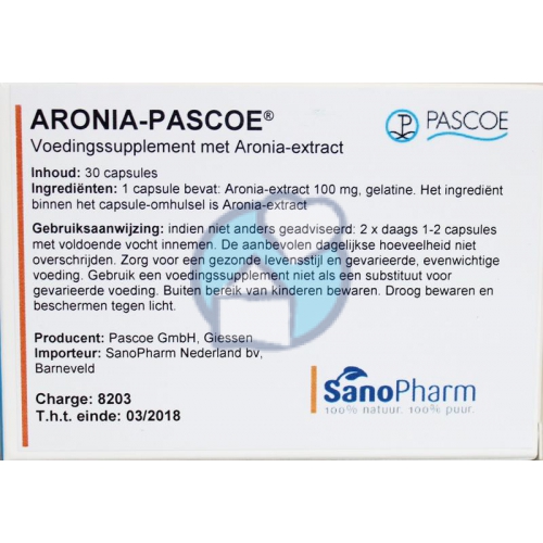 Pascoe Aronia-Pascoe 30 capsules