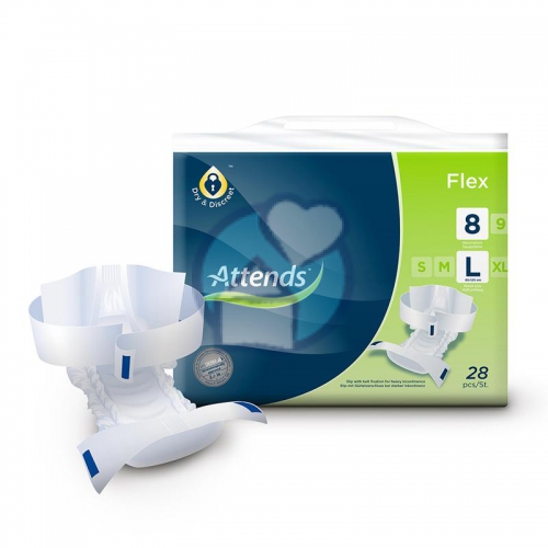 Attends Flex 8 Large Incontinentie 85-125 cm 28 Stücke