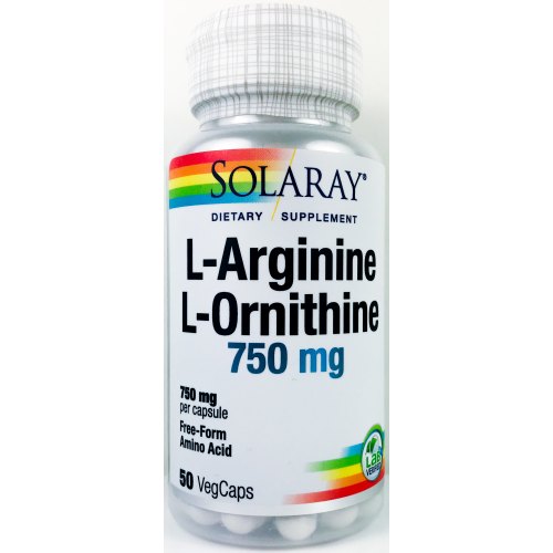 50 Kapseln Solaray L-Arginine & L-Ornithine