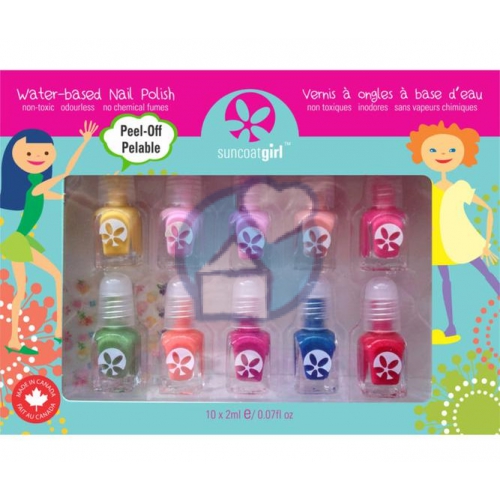 Suncoat Girl Water-Based Nail Polish + Stickers