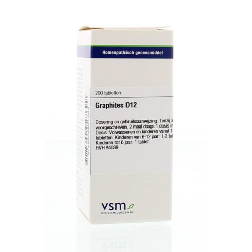 Graphites D12 VSM Enkelvoudige Homeopathie 200 tabletten kopen ...
