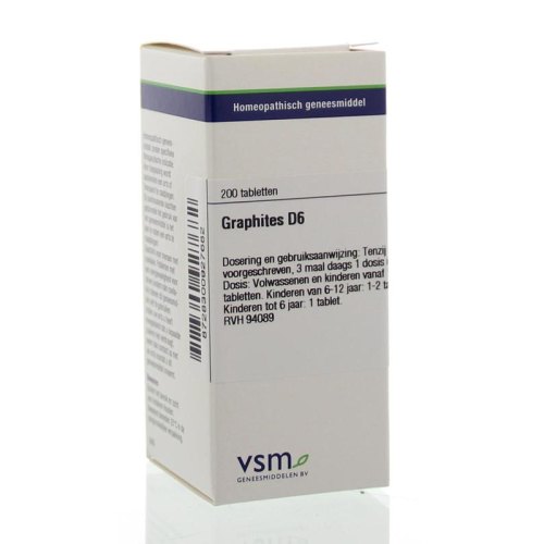 Graphites D6 VSM Enkelvoudige Homeopathie 200 tabletten kopen ...