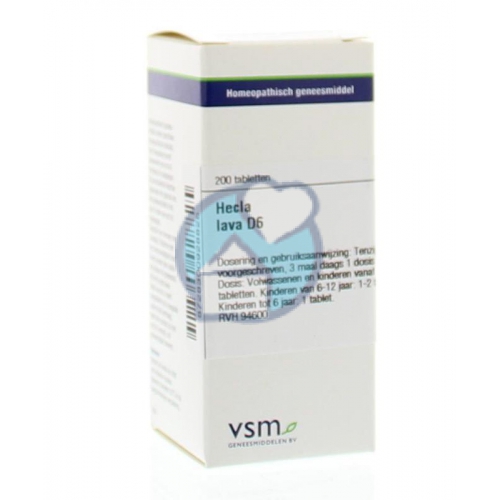VSM Enkelvoudige Homeopathie Hecla Lava D6 200 Tabletten