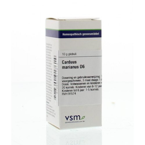 VSM Enkelvoudige Homeopathie Carduus Marianus D6 10 gram globuli