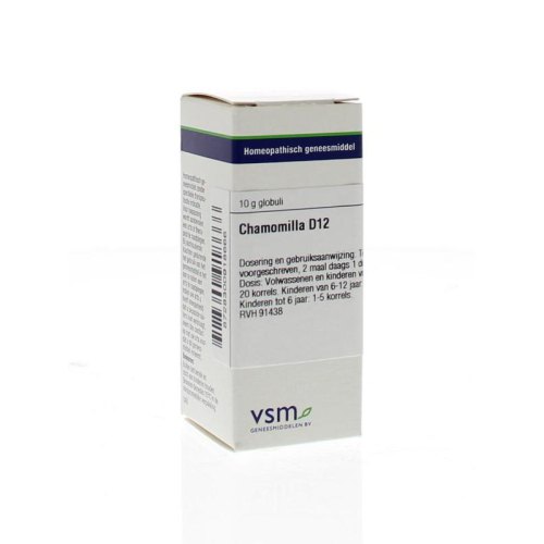 VSM Enkelvoudige Homeopathie Chamomilla D12 10 Gramm Globuli