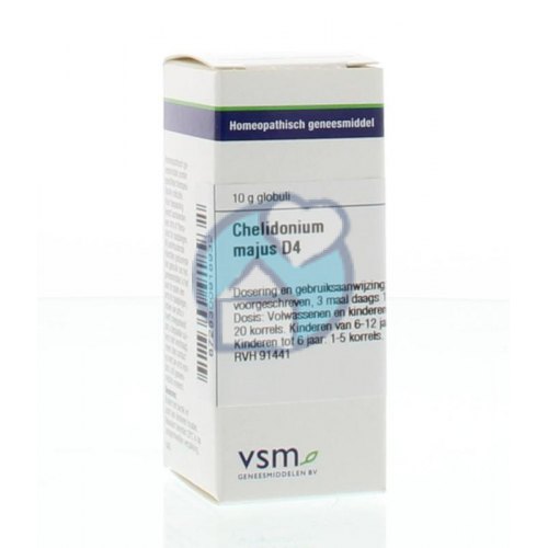 10 gram globuli VSM Enkelvoudige Homeopathie Chelidonium Majus D4