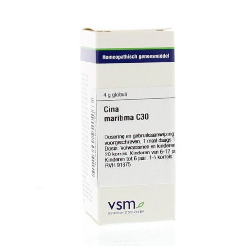 VSM Enkelvoudige Homeopathie Cina Maritima C30 4 Gramm Globuli