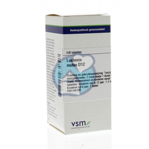  VSM Enkelvoudige Homeopathie Lachesis Mutus D12