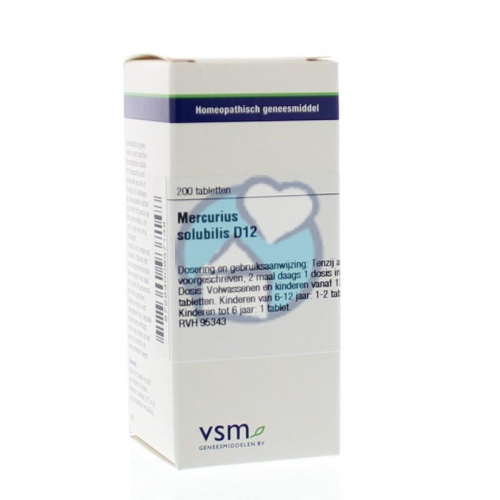 VSM Enkelvoudige Homeopathie Mercurius Solubilis D12